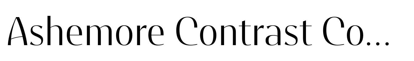 Ashemore Contrast Condensed Light